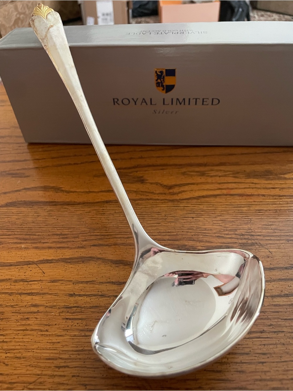 The Limited Silver-Tone Polished Serving Ladle